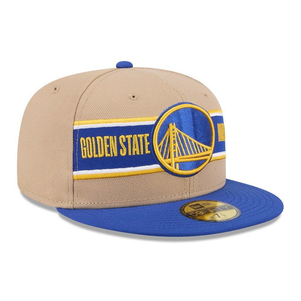 Golden State Warriors 2024 NBA Draft 59FIFTY Fitted Hat sale - Tan/Royal | New Era online