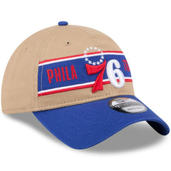 Philadelphia 76ers 2024 NBA Draft 9TWENTY Adjustable Hat - Tan/Royal | New Era cheap