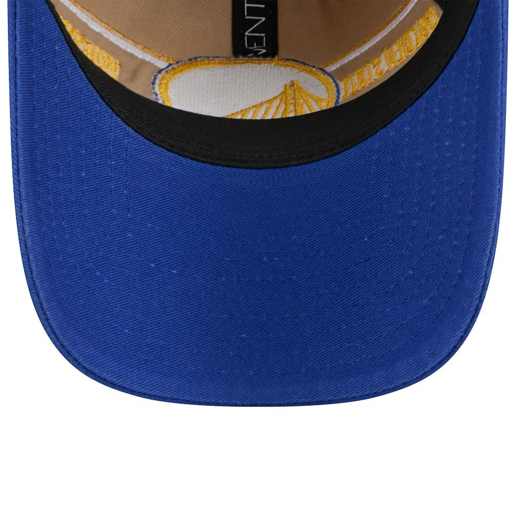 Golden State Warriors 2024 NBA Draft 9TWENTY Adjustable Hat sale - Tan/Royal | New Era discount