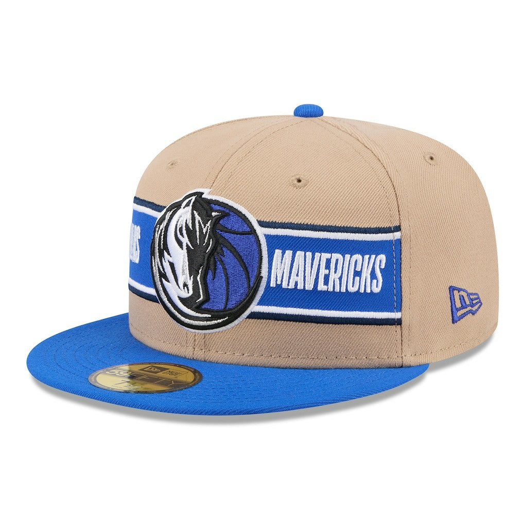 Dallas Mavericks 2024 NBA Draft 59FIFTY Fitted Hat sale - Tan/Blue | New Era discount