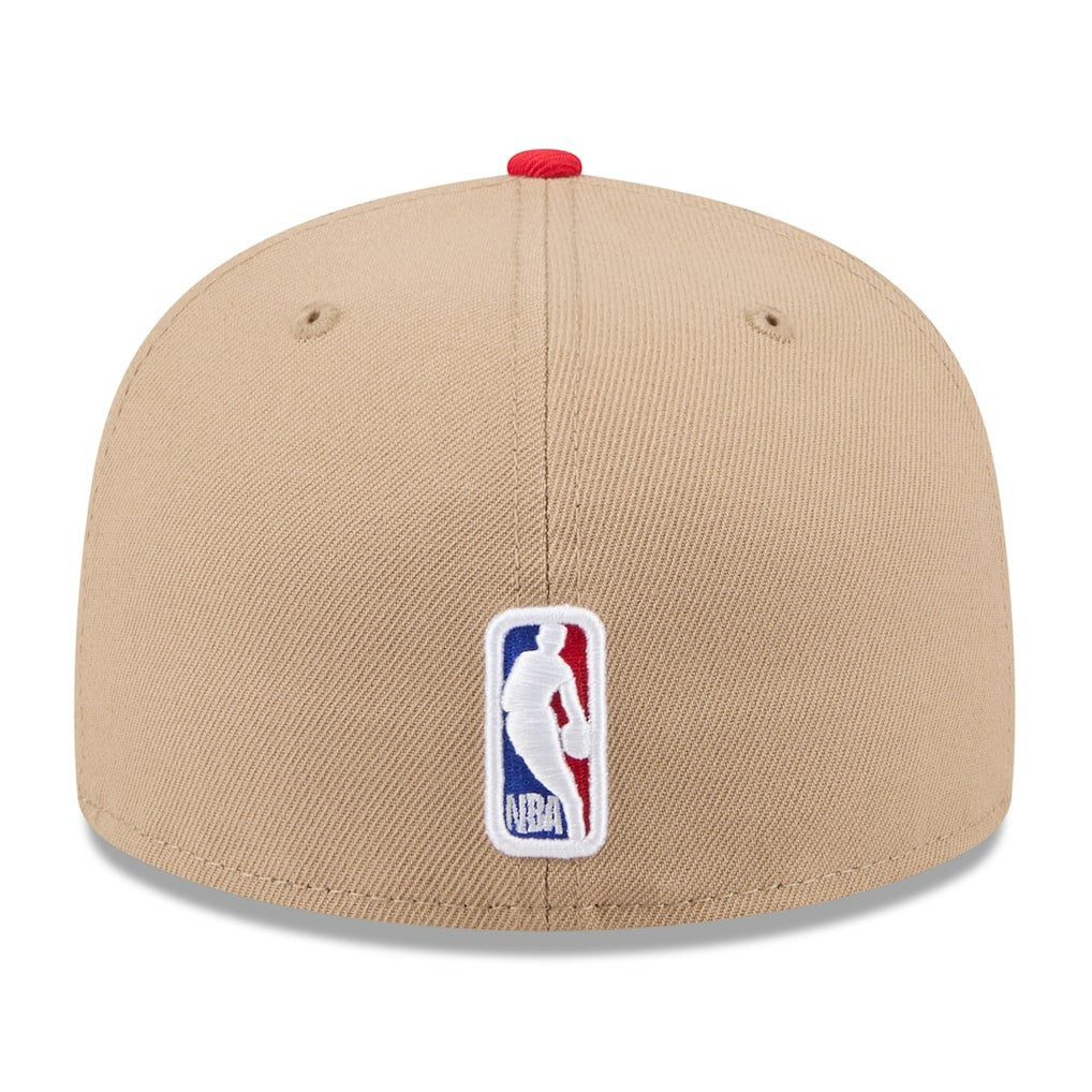 Chicago Bulls 2024 NBA Draft 59FIFTY Fitted Hat - Tan/Red | New Era for sale