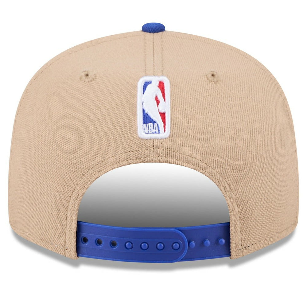 Philadelphia 76ers 2024 NBA Draft 9FIFTY Snapback Hat - Tan/Royal | New Era for sale