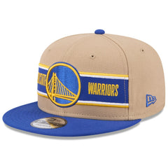 Golden State Warriors 2024 NBA Draft 9FIFTY Snapback Hat sale - Tan/Royal | New Era cheap