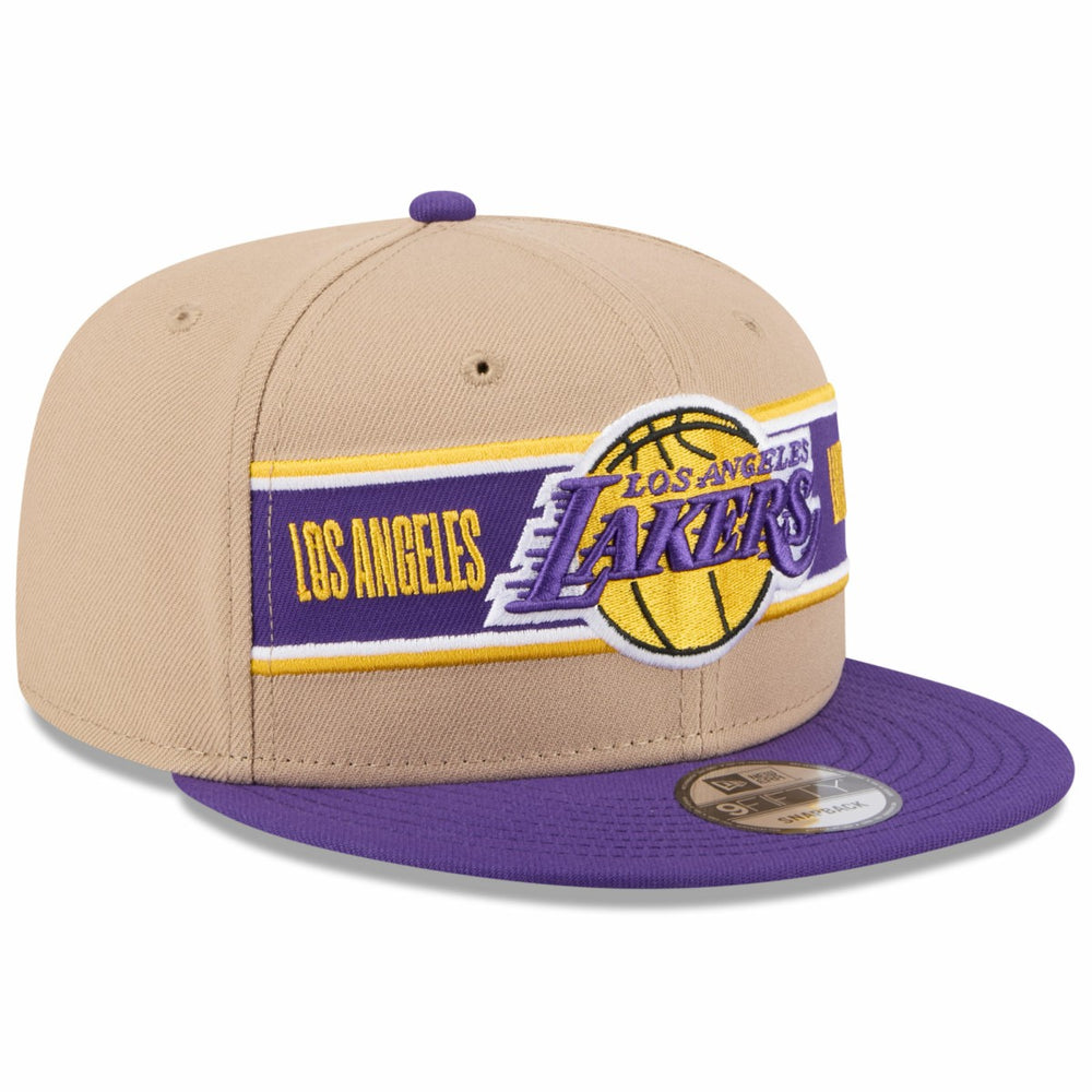 Los Angeles Lakers 2024 NBA Draft 9FIFTY Snapback Hat - Tan/Purple | New Era outlet