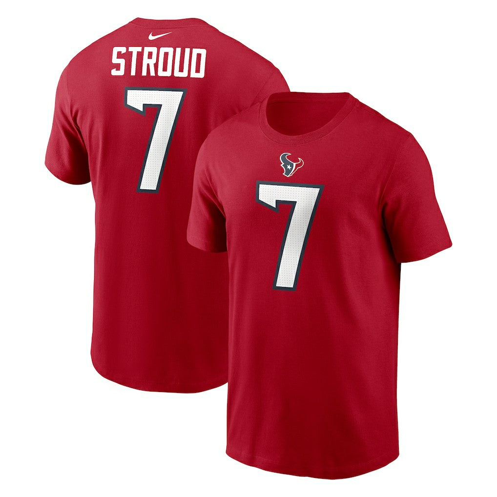 NFL Houston Texans C.J. Stroud  Player Name & Number T-Shirt