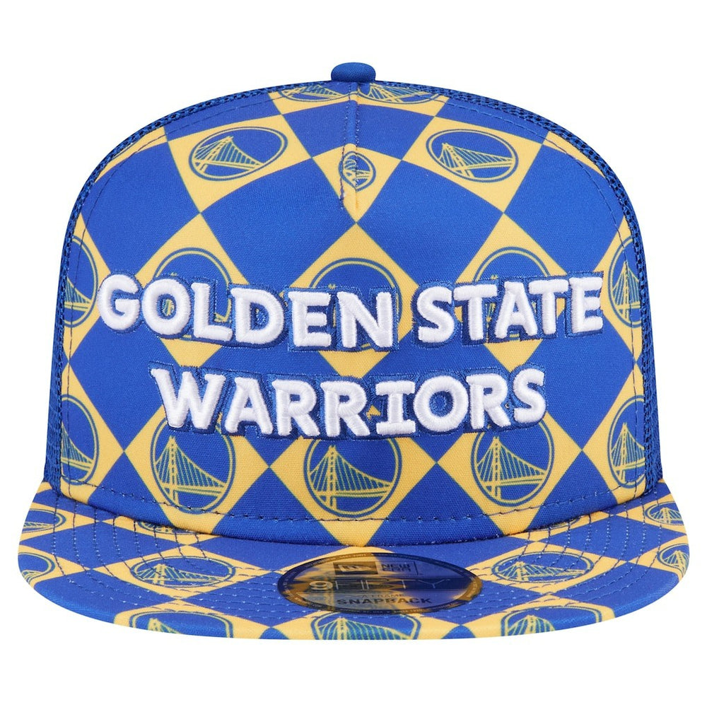 Golden State Warriors Seeing Diamonds A-Frame Trucker 9FIFTY Snapback Hat sale - Royal | New Era outlet
