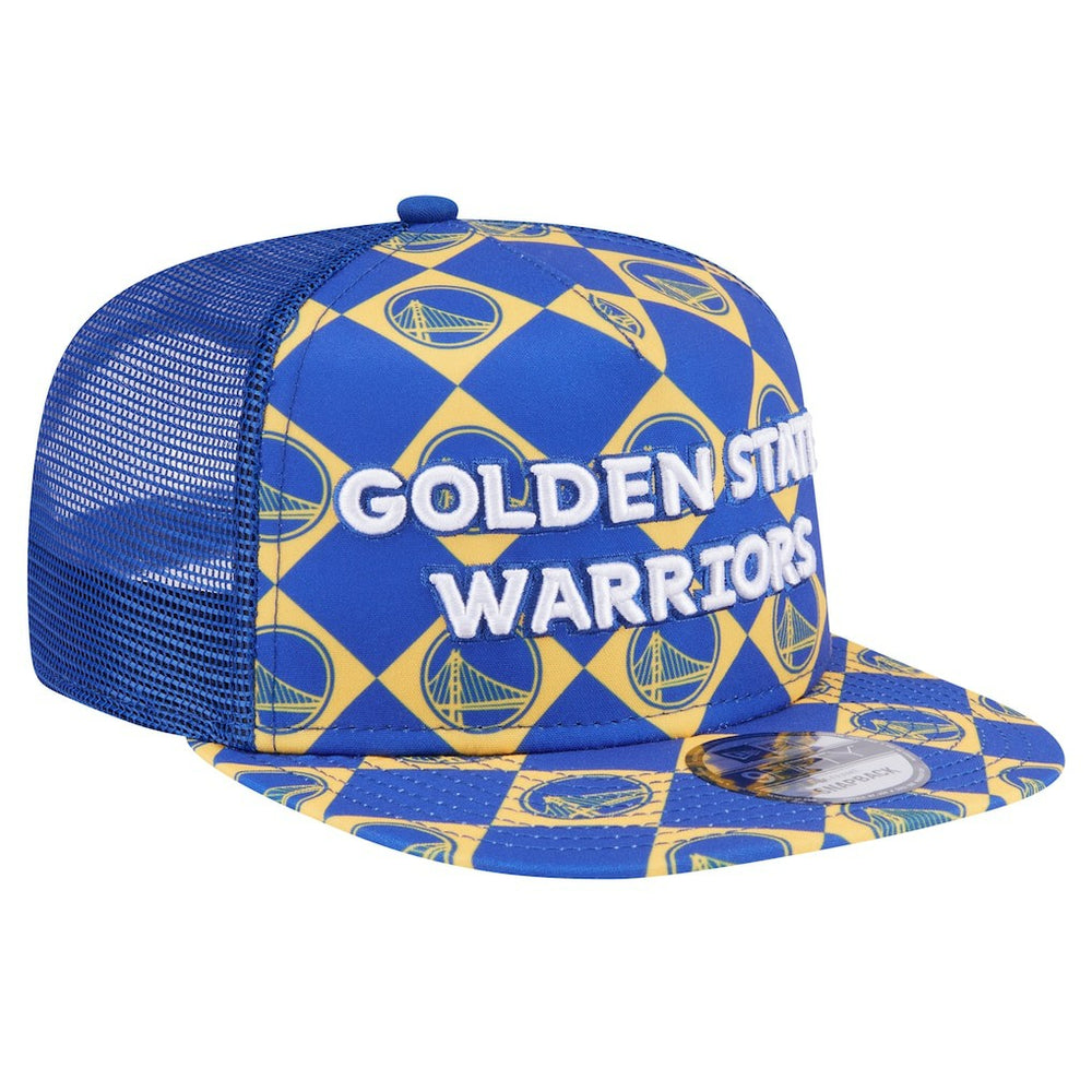 Golden State Warriors Seeing Diamonds A-Frame Trucker 9FIFTY Snapback Hat sale - Royal | New Era outlet