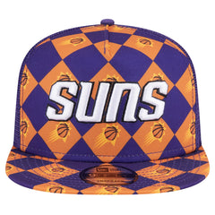 Phoenix Suns Seeing Diamonds A-Frame Trucker 9FIFTY Snapback Hat - Purple | New Era cheap