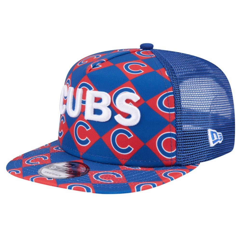 Chicago Cubs Seeing Diamonds A-Frame Trucker 9FIFTY Snapback Hat - Royal | New Era