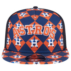 Houston Astros Seeing Diamonds A-Frame Trucker 9FIFTY Snapback Hat - Navy | New Era
