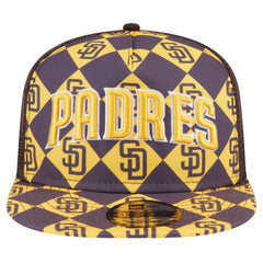 San Diego Padres Seeing Diamonds A-Frame Trucker 9FIFTY Snapback Hat - Brown | New Era