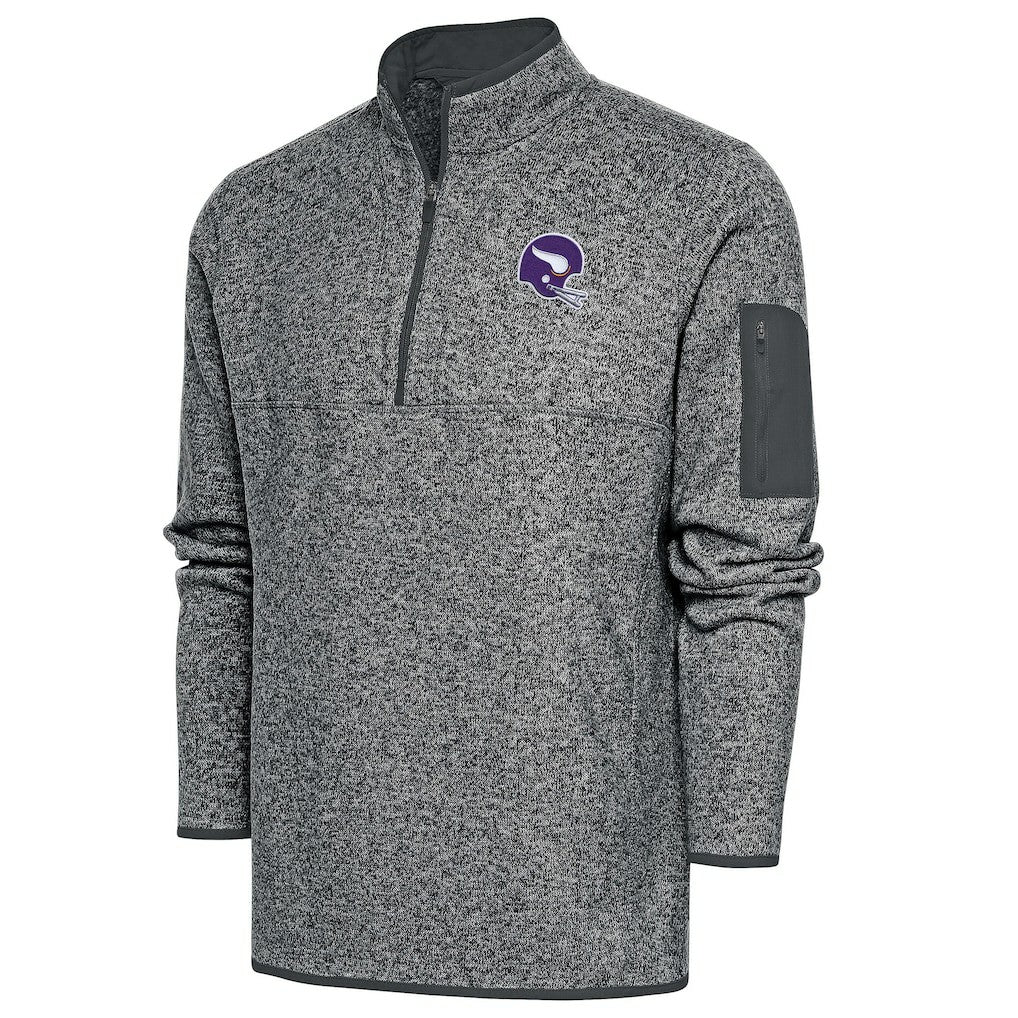 NFL Minnesota Vikings Antigua Fortune Quarter-Zip Pullover Jacket