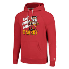 NFL Kansas City Chiefs Homage Unisex Holiday Raglan Tri-Blend Pullover Hoodie