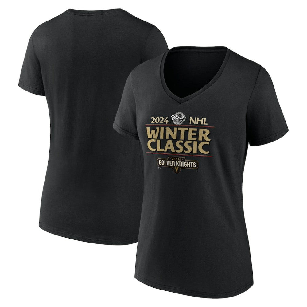 Vegas Golden Knights Fanatics Women's 2024 NHL Winter Classic V-Neck T-Shirt