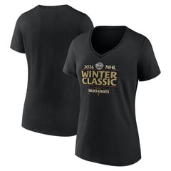 Vegas Golden Knights Fanatics Women's 2024 NHL Winter Classic V-Neck T-Shirt