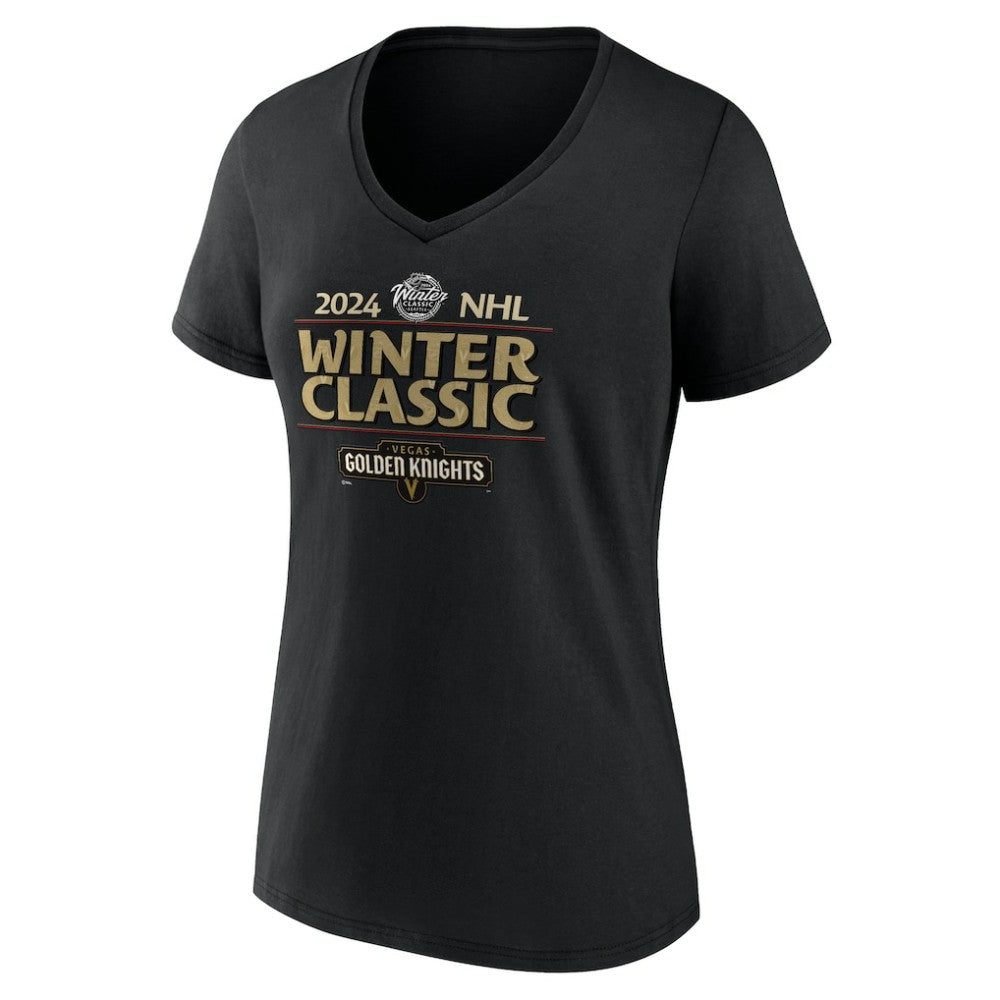Vegas Golden Knights Fanatics Women's 2024 NHL Winter Classic V-Neck T-Shirt