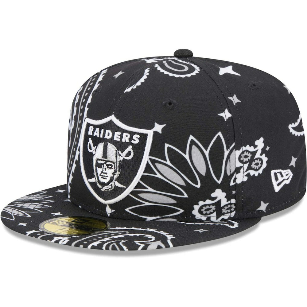 NFL Las Vegas Raiders Paisley 59FIFTY Fitted Hat