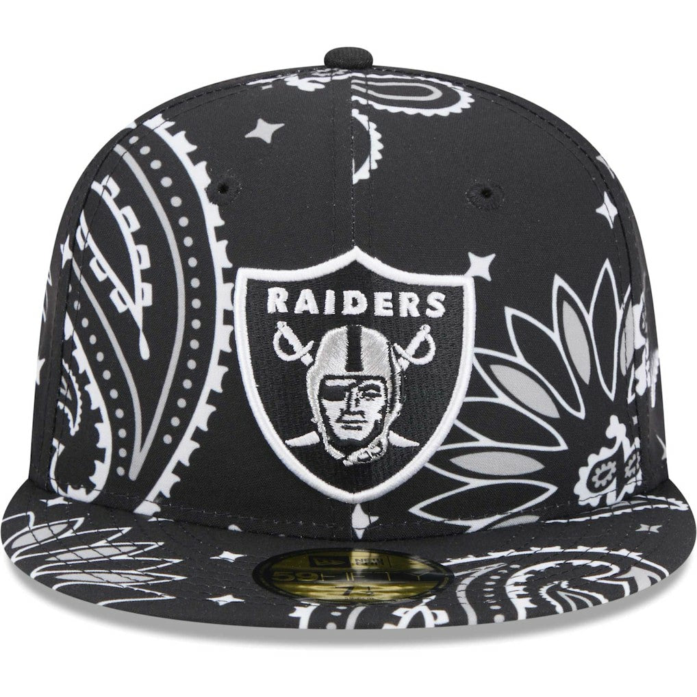 NFL Las Vegas Raiders Paisley 59FIFTY Fitted Hat