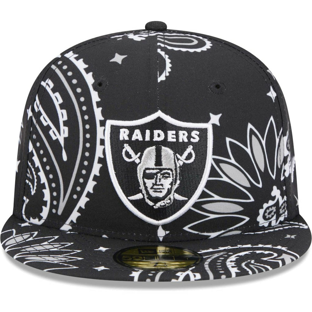 NFL Las Vegas Raiders Paisley 59FIFTY Fitted Hat