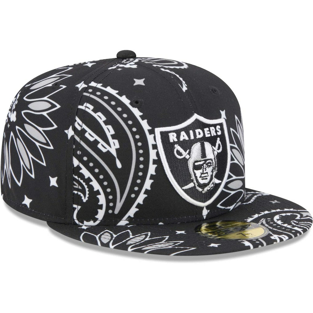 NFL Las Vegas Raiders Paisley 59FIFTY Fitted Hat