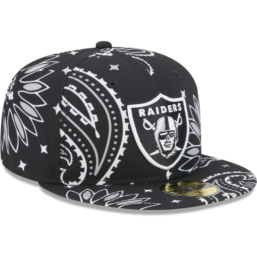 NFL Las Vegas Raiders Paisley 59FIFTY Fitted Hat