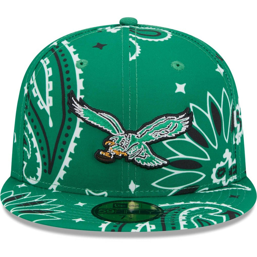 NFL Philadelphia Eagles Throwback Paisley 59FIFTY Fitted Hat