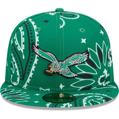 NFL Philadelphia Eagles Throwback Paisley 59FIFTY Fitted Hat