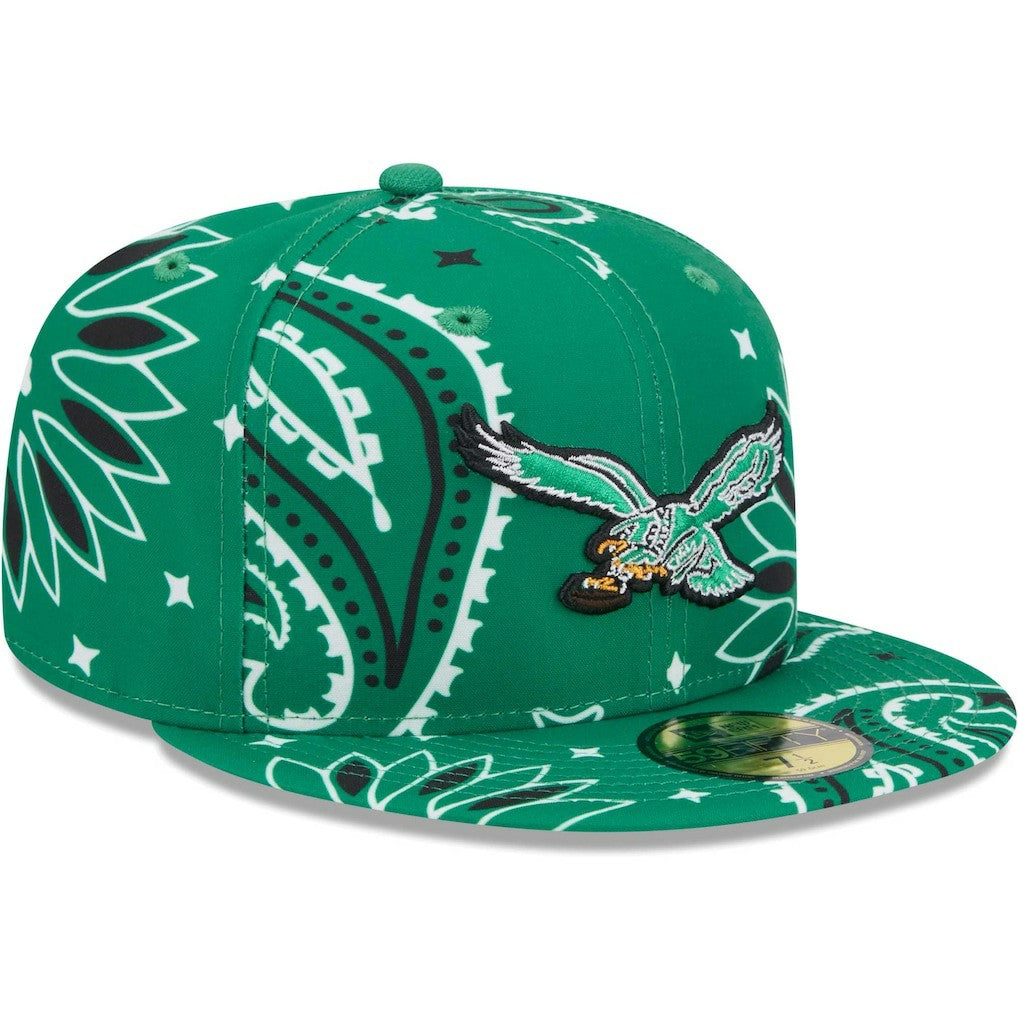 NFL Philadelphia Eagles Throwback Paisley 59FIFTY Fitted Hat