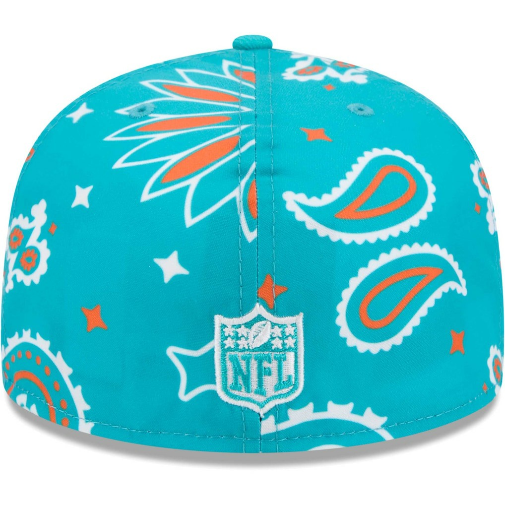 NFL Miami Dolphins Paisley 59FIFTY Fitted Hat