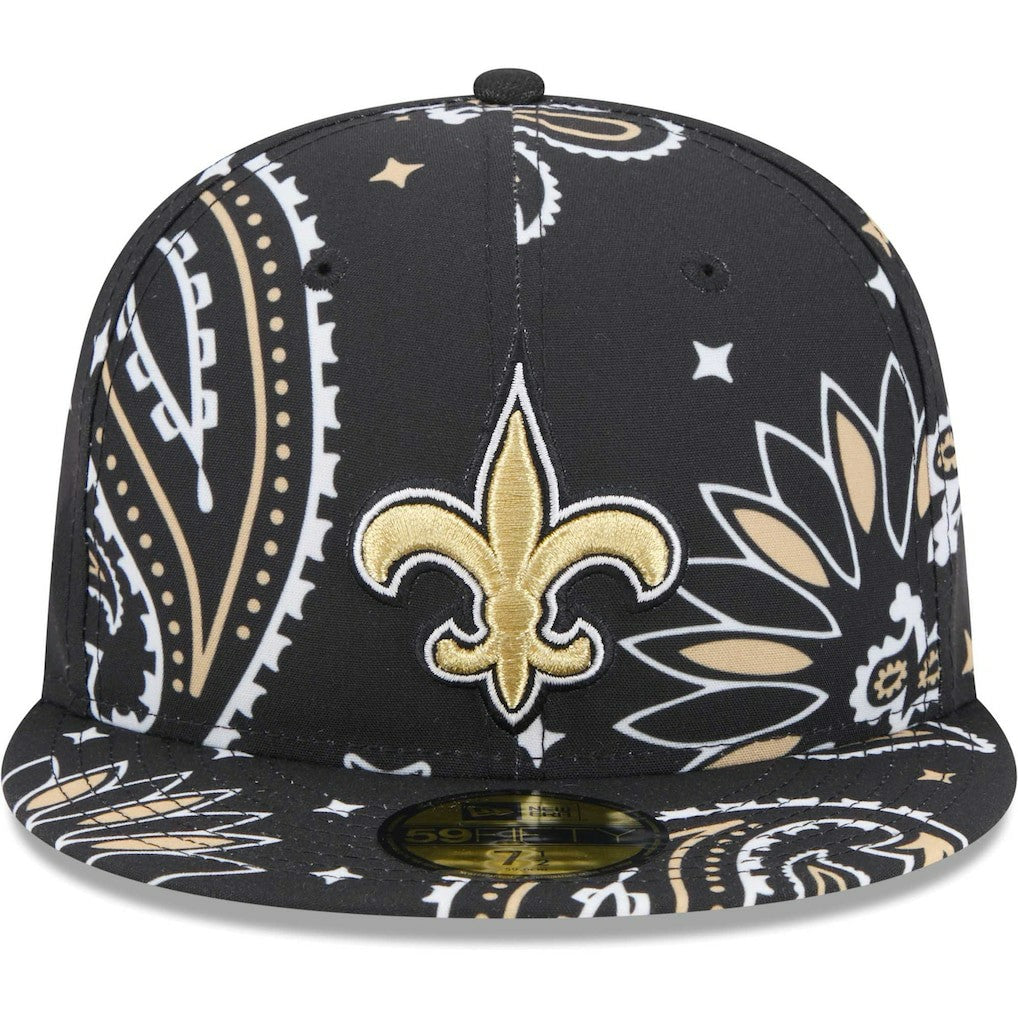 NFL New Orleans Saints Paisley 59FIFTY Fitted Hat