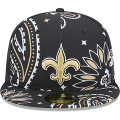 NFL New Orleans Saints Paisley 59FIFTY Fitted Hat