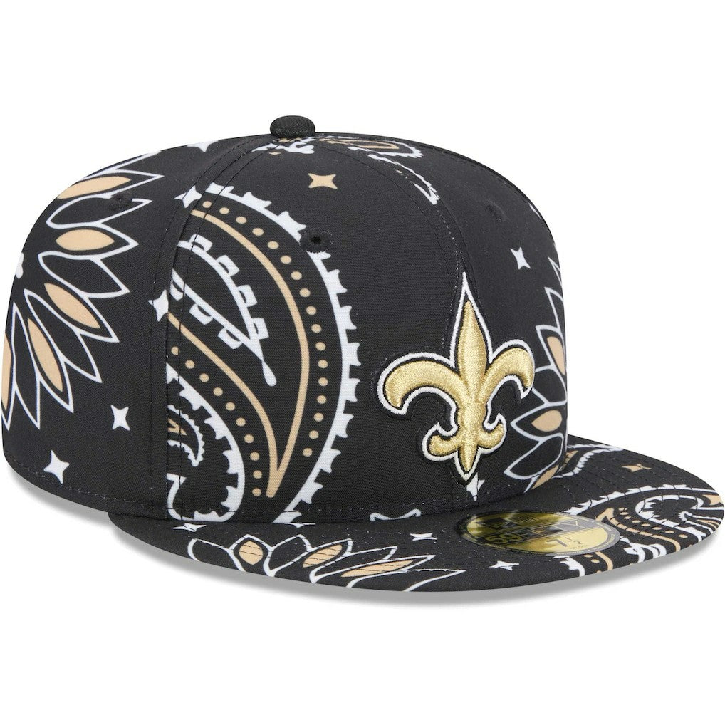 NFL New Orleans Saints Paisley 59FIFTY Fitted Hat