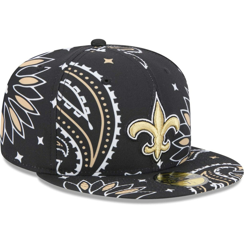NFL New Orleans Saints Paisley 59FIFTY Fitted Hat