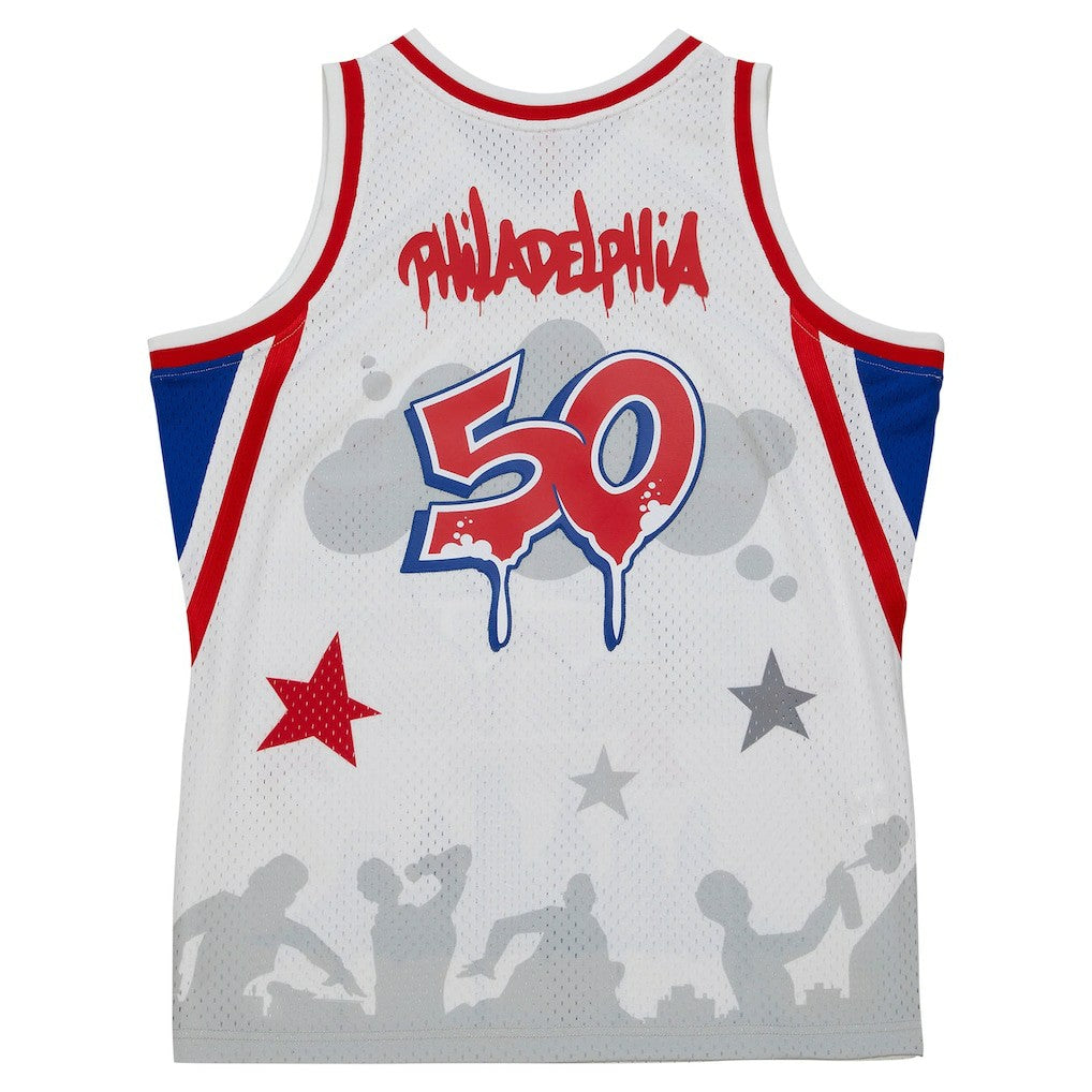 Philadelphia 76ers x Tats Cru Hardwood Classics Fashion Jersey sale - White | Mitchell & Ness shop