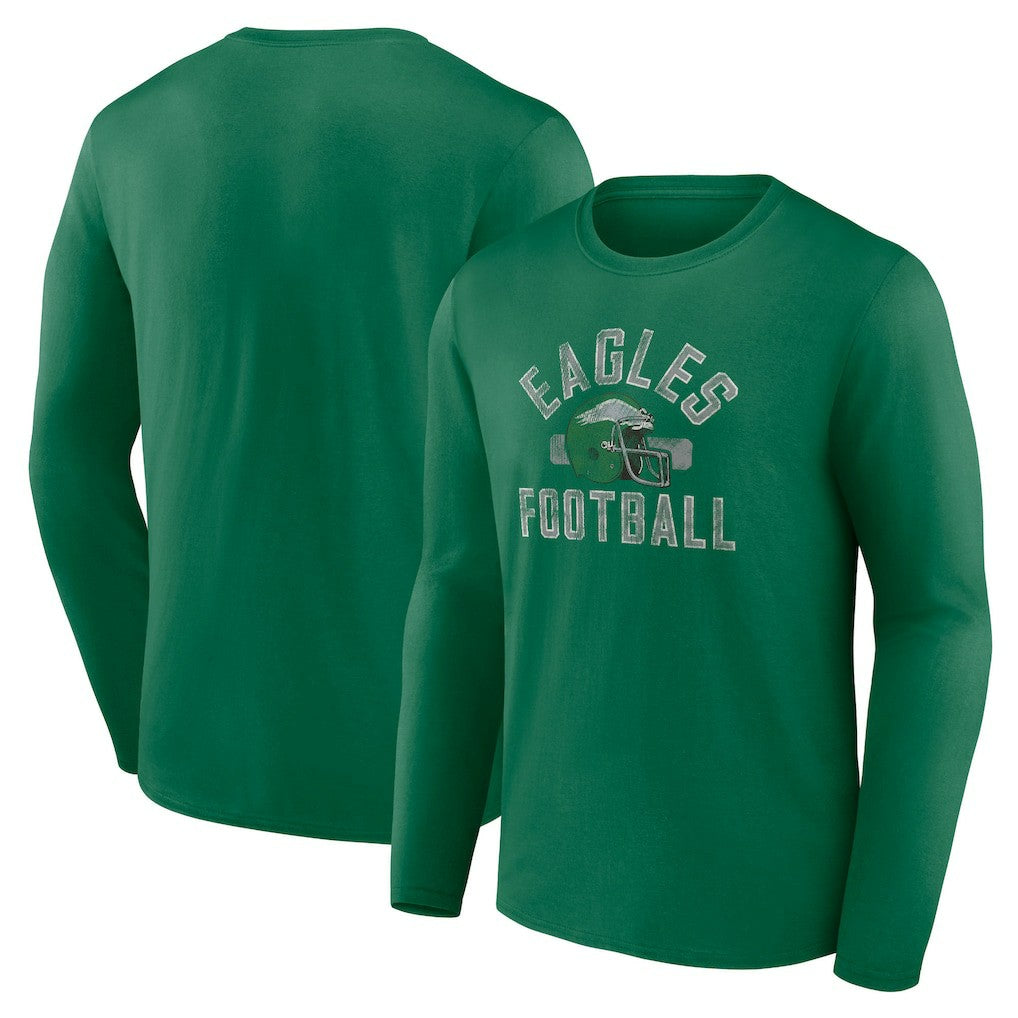 NFL Philadelphia Eagles Gridiron Classics Retro Block Long Sleeve T-Shirt