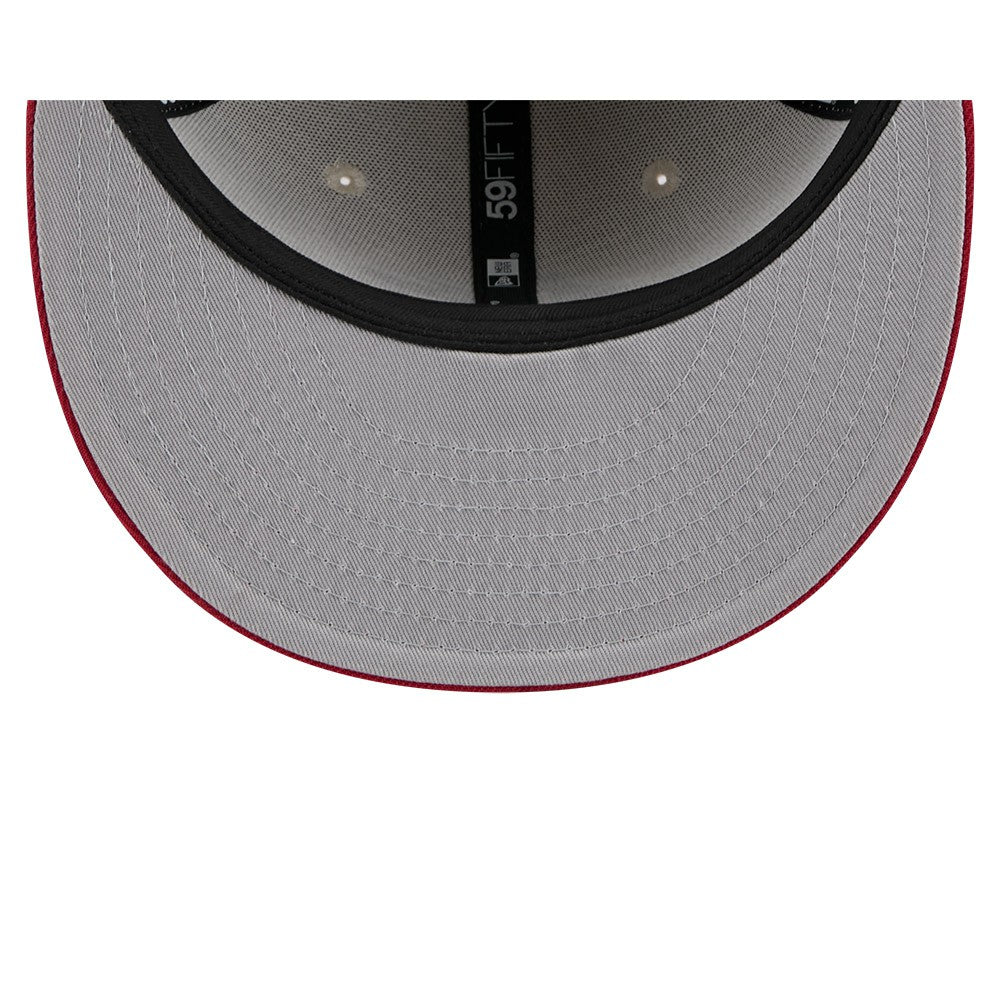 Miami Marlins 2024 Fourth of July 59FIFTY Fitted Hat - Khaki/Red | New Era