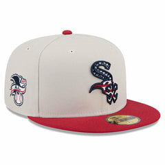 Chicago White Sox 2024 Fourth of July 59FIFTY Fitted Hat - Khaki/Red | New Era
