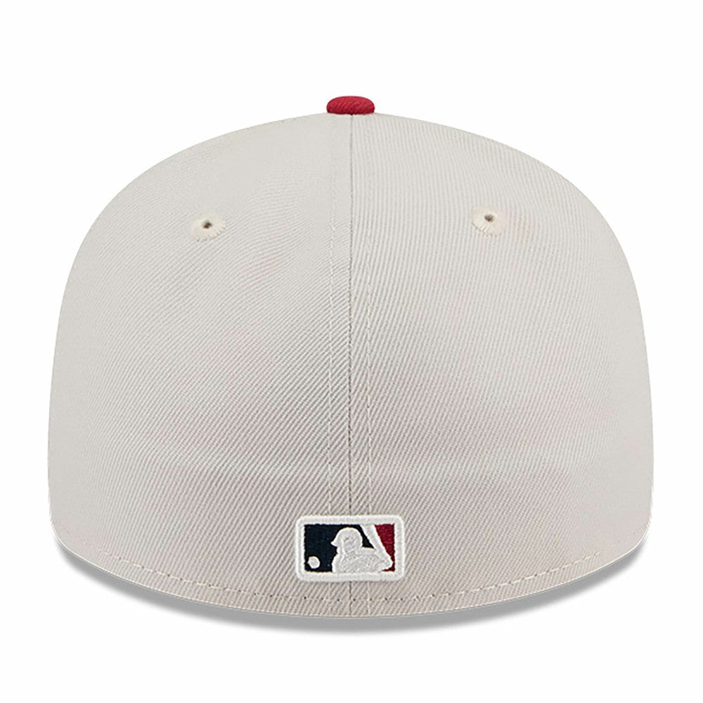 Miami Marlins 2024 Fourth of July Low Profile 59FIFTY Fitted Hat - Khaki/Red | New Era