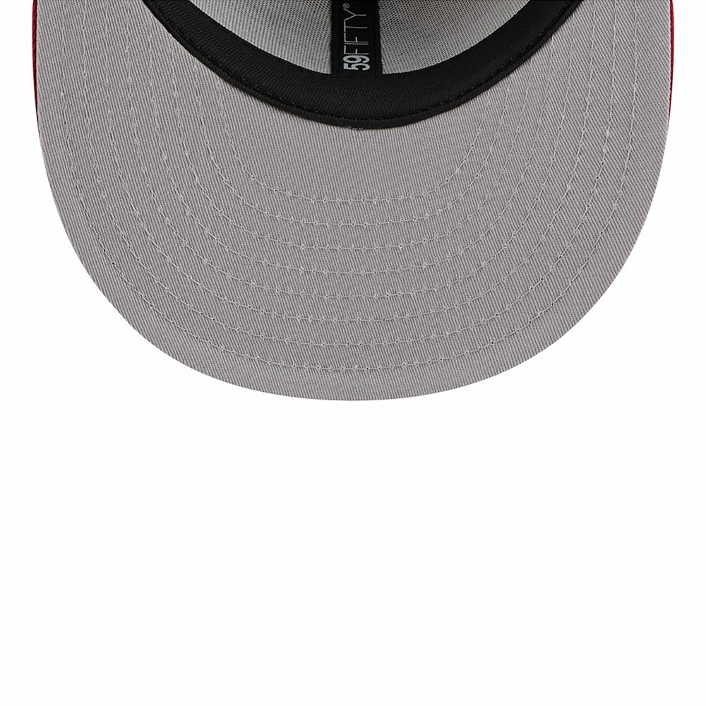 Miami Marlins 2024 Fourth of July Low Profile 59FIFTY Fitted Hat - Khaki/Red | New Era