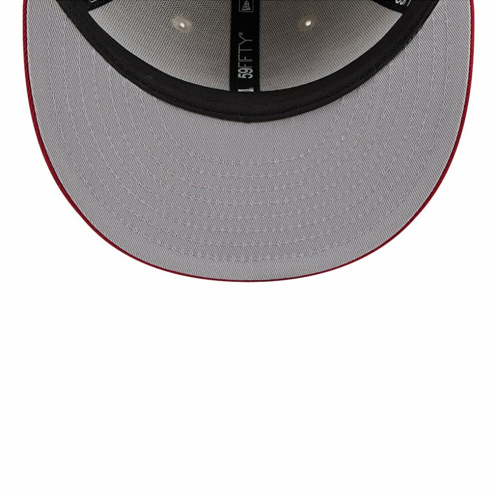 Athletics 2024 Fourth of July Low Profile 59FIFTY Fitted Hat - Khaki/Red | New Era
