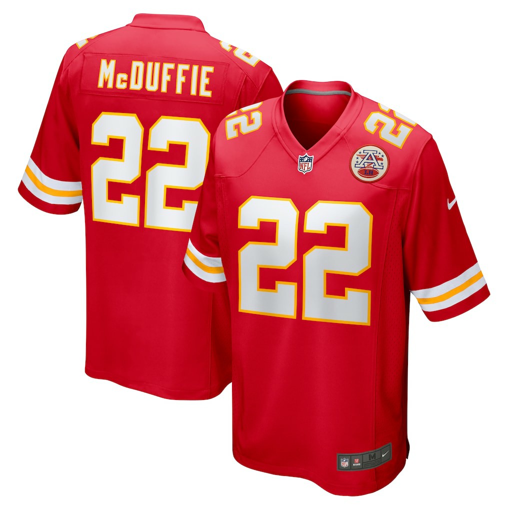 NFL Kansas City Chiefs Trent McDuffie  Game Jersey