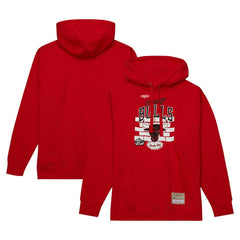 Chicago Bulls x Tats Cru Hardwood Classics Brick Pullover Hoodie sale - Red | Mitchell & Ness discount