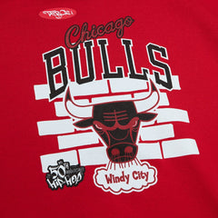 Chicago Bulls x Tats Cru Hardwood Classics Brick Pullover Hoodie sale - Red | Mitchell & Ness discount