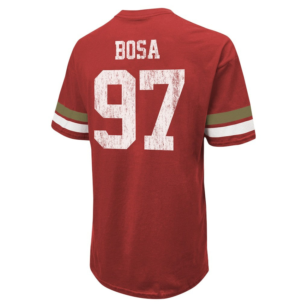 NFL San Francisco 49ers Nick Bosa  Majestic Threads Name & Number Oversized Fit T-Shirt