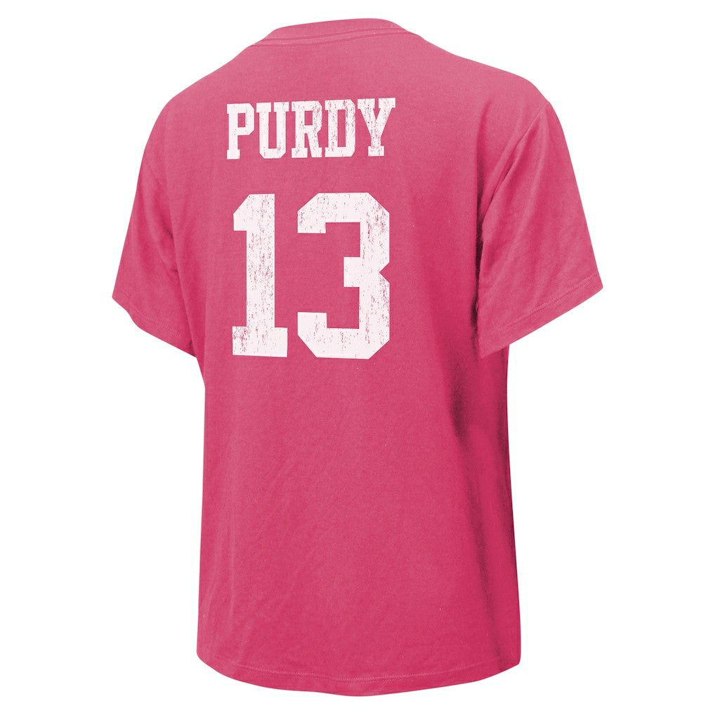 NFL San Francisco 49ers Brock Purdy  Majestic Threads Women's Name & Number T-Shirt