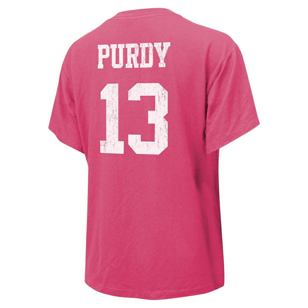 NFL San Francisco 49ers Brock Purdy  Majestic Threads Women's Name & Number T-Shirt