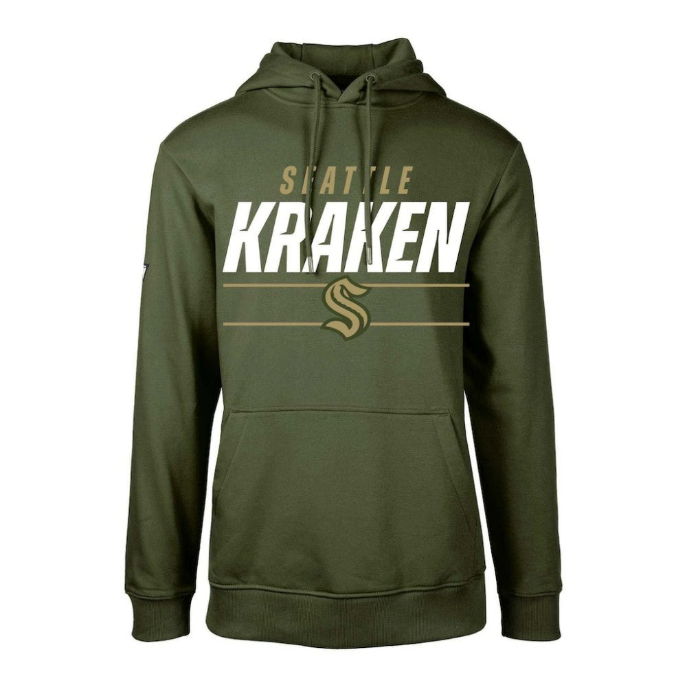 Seattle Kraken Levelwear Youth Podium Fleece Pullover Hoodie