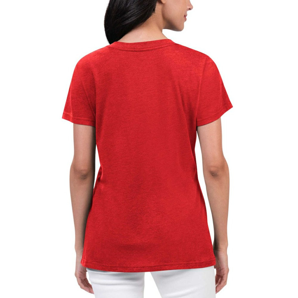 St. Louis Cardinals G-III 4Her by Carl Banks Women's Key Move V-Neck T-Shirt - Red