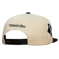 Chicago White Sox Cooperstown Collection Speed Zone Snapback Hat - Cream | Mitchell & Ness
