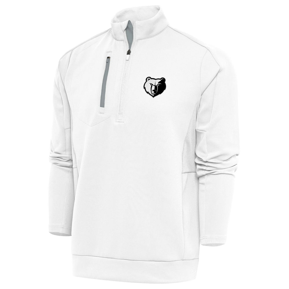 Memphis Grizzlies Antigua Metallic Logo Generation Quarter-Zip Top - White online